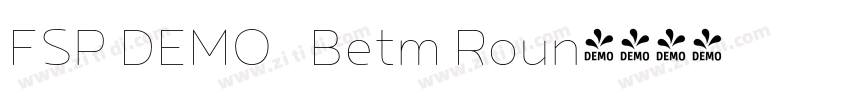 FSP DEMO   Betm Roun字体转换